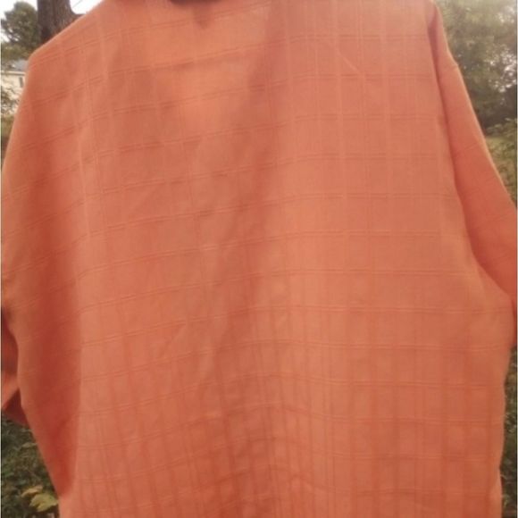 RAFFI LINEA UOMO ORANGE BUTTON UP SHIRT - Picture 2 of 5